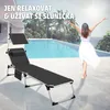 tectake® Hliníkové lehátko Aurelie s polstrováním, skládací Náhled obrázku produktu 9