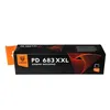 Mauspad PD 683 XXL in Schwarz 80x30 cm mit orangen Muster Produktbild-Vorschau 3