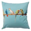 Clayre & Eef Kissenbezug 45x45 cm Türkis Polyester Quadrat Produktbild-Vorschau 1