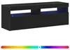 vidaXL TV skrinka čierny dubový vzhľad 120 x 35 x 40 cm Náhľad obrázku produktu 4