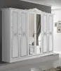 Barock Schlafzimmer Set Luisa in Weiß / Silber Produktbild-Vorschau 3