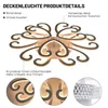 Oyajia 98W LED Deckenleuchte Heart Design Weiß Deckenlampe Produktbild-Vorschau 10