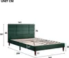 okwish Polsterbett, Doppelbett mit Lattenrost, 140x200cm Produktbild-Vorschau 6