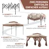 LEADZM 3.3 x 3.3 x 2.65M Pavillon Faltpavillon Gartenzelt Produktbild-Vorschau 7