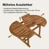 Premium Gartentisch ausziehbar Borneo, runder Garten Tisch Produktbild-Vorschau 5