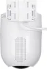 The back view of a white security camera with its mounting bracket. Produktbild-Vorschau