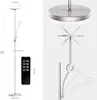 35W LED Stehleuchte, silber, dimmbar, 4200LM, LED Produktbild-Vorschau 3