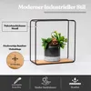 Wandregal Metall/Bambus 3er Set | Schwarz/Holz | Produktbild-Vorschau 3