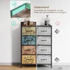Mondeer Commode à tiroirs avec 8 tiroirs en tissu à Voir les images du produit 5