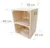 Holzkiste mit Regal - 40x30x24 cm - Dekorative Produktbild-Vorschau 5