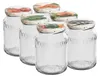 6 Stück 720ml Vorratsgläser-Sturzgläser Set mit Produktbild-Vorschau 1