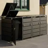 PPbin | Obudowa na Kosze Śmieci 4x240L Duża Antracyt Podgląd zdjęcia produktu 2