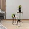 2.03 Obal na kvetináč v kombinácii kov/drevo - sada 3 ks / Náhľad obrázku produktu 5