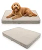Hundebett Hundekissen Hundematte Cord Beige 90X60X8 Cm Produktbild-Vorschau 1