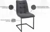 Freischwinger Stuhl MIAMI dunkelgrau Vintage Gestell matt Produktbild-Vorschau 5