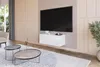 HAJDUK-MÖBEL Lowboard Hängend Hochglanz Weiß 90x35x40 cm TV Produktbild-Vorschau 1