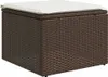 vidaXL 4-tlg. Garten-Sofagarnitur mit Kissen Braun Poly Produktbild-Vorschau 7