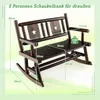 Garten Schaukelbank für 2 Personen, Holz Zweisitzer Produktbild-Vorschau 5