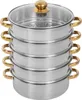 5 Etagen Dampfkochtopf  26cm Dampfkochtöpfe Edelstahl 5L Produktbild-Vorschau 2