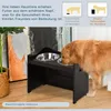 PawHut Höhenverstellbarer Hunde Fressnapf Futterstation Produktbild-Vorschau 6