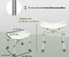 Duschhocker Höhenverstellbar 39-52cm Alu Anti-Rutsch Produktbild-Vorschau 4