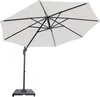 AXI Marisol Ampelschirm Rund Ø 300 cm in Anthrazit/Beige, Produktbild-Vorschau 2