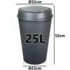 Mülleimer Abfalleimer 25L mit Deckel Doppelfunktion Öffnung Produktbild-Vorschau 11