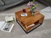 WOHNLING Couchtisch Sofatisch Holz Massiv 60x60x34,5 cm Produktbild-Vorschau 5