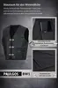 PAULGOS gilet in pelle biker cowl club waistcoat chopper Anteprima dell’immagine prodotto 6