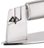 A close-up view of a knife sharpener's sharpening mechanism. Produktbild-Vorschau