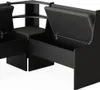 Esszimmer-Eckbank Vicco Roman Schwarz 120 x 120 cm, Model Produktbild-Vorschau 6