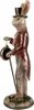 Clayre & Eef Figur Kaninchen 39 cm Weiß Goldfarbig Produktbild-Vorschau 2