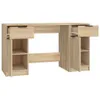 Schreibtisch mit Beistellschrank Sonoma-Eiche Holzwerkstoff Produktbild-Vorschau 7