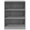 vidaXL Kleiderschrank Grau Sonoma 77x48x102 cm Produktbild-Vorschau 5