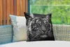 MuchoWow® Outdoor Kissen - Tiger - Wild - Schwarz - Weiß - Produktbild-Vorschau 3