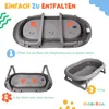 moovkee Babybadewanne mit Gestell 80cm Dunkel Grau Faltbar Produktbild-Vorschau 6