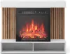 cheminée électrique Vicco Lynea Blanc 100cm avec effet de Voir les images du produit 1