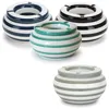 LS-LebenStil XL Sturm-Aschenbecher 14x9cm Maritim Grau Weiß Produktbild-Vorschau 1
