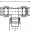 Unidelta | PE-T-Stück 25×25×25 mm - Schwarz - Hochwertige Produktbild-Vorschau 2