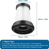 A vacuum cleaner filter with dimensions indicated by measurement lines and text. Produktbild-Vorschau