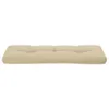 vidaXL Palettenkissen Beige 120x40x12 cm Stoff Produktbild-Vorschau 5