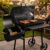Smoker Grill Holzkohlegrill BBQ Grillwagen Räuchergrill Produktbild-Vorschau 4