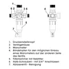 AQUA HEATING Druckminderer Wasser mit Manometer und Produktbild-Vorschau 2