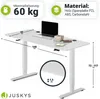 Juskys Höhenverstellbarer Schreibtisch 140x60cm - Produktbild-Vorschau 7