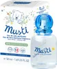 A bottle of Mustela Musti Eau De Soin Parfumee and its packaging are shown. Podgląd zdjęcia produktu
