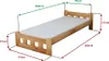 Hochbett Naomi 90 x 200 cm, Erle Matratze: Matratze Deluxe Produktbild-Vorschau 4