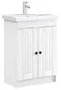 vidaXL Unter dem Waschbecken Badschrank Weiß 56 x 37,5 x 81 Produktbild-Vorschau 3