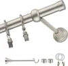 A curtain rod with rings and clips, along with some accessories. Podgląd zdjęcia produktu