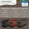 Pflanztrog aus Kunststoff 50x25 cm, 22 cm hoch, taupe mit Produktbild-Vorschau 7
