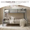 Homestyle4u Poschodová posteľ 90x200 a 140x200 podkrovná Náhľad obrázku produktu 17